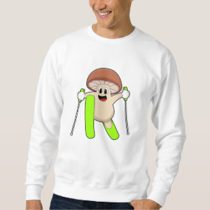 Mushroom as Skier with Ski Sweatshirt