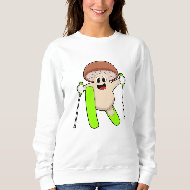 Mushroom as Skier with Ski Sweatshirt (Front)
