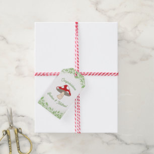 Mushroom Baby Shower Gift Tags