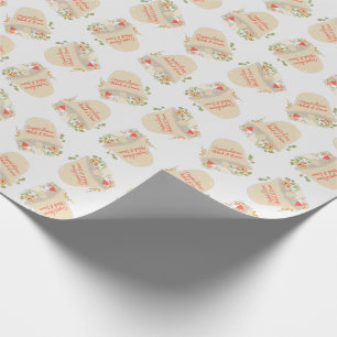 Mushroom Baby Shower Woodland Wrapping Paper