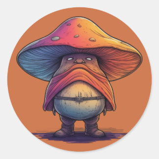 Mushroom Bandit  Classic Round Sticker
