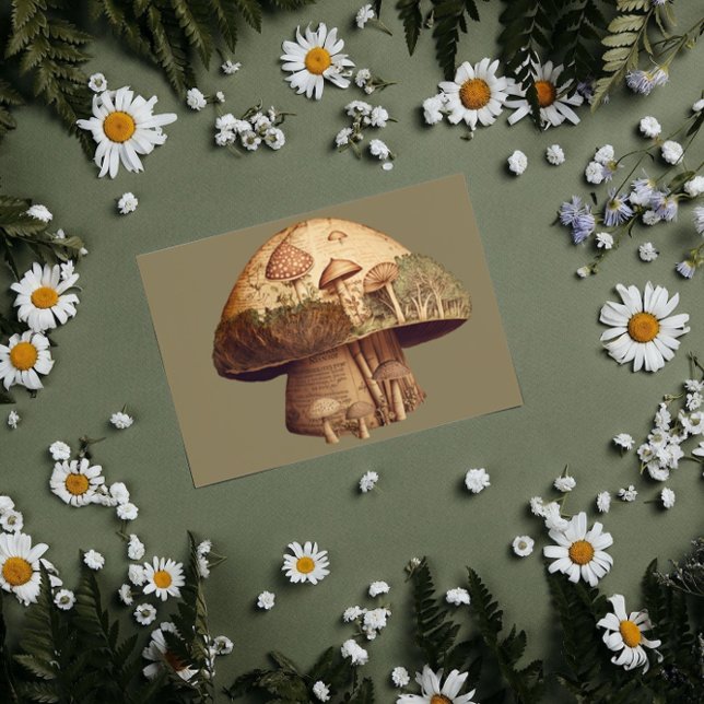 Mushroom book  vintage paper decouapge (Creator Uploaded)