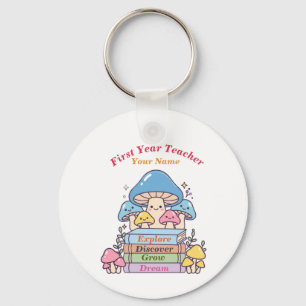 Mushroom Bookish Pocket-Sized Bookish Fantasy Key Ring