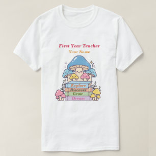 Mushroom Bookish Weekend Style Story Lover Grow T-Shirt