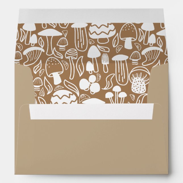 Mushroom Brown White Envelope (Back (Bottom))