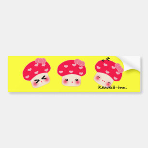 Mushroom bumper sticker! sticker
