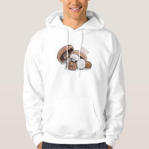 Mushroom cartoon illustration  hoodie