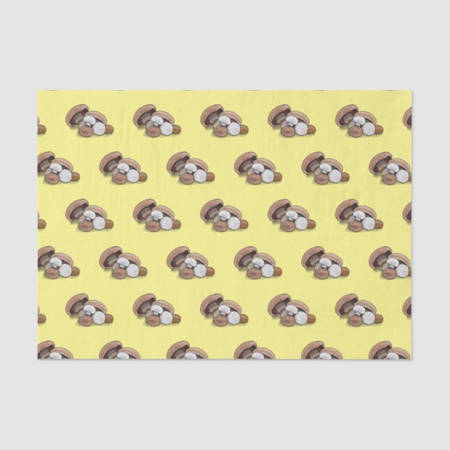 Mushroom cartoon illustration  tissue paper (Front)