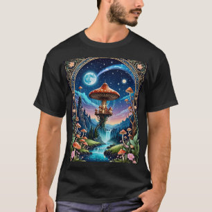 Mushroom Castle Dreamworld Fantasy Tee