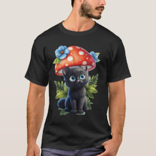 Mushroom Cat Never Forget Your Morels T-Shirt