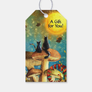 Mushroom Cats A Gift for You Personalise Tags