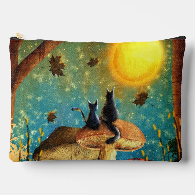 Mushroom Cats  Accessory Pouch (Front)