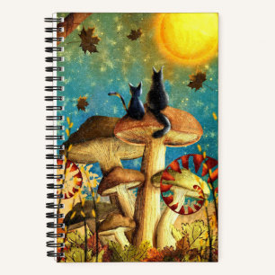 Mushroom Cats  Notebook