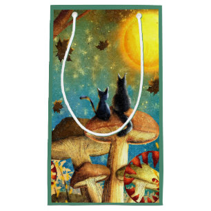 Mushroom Cats  Small Gift Bag