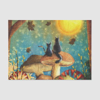 Mushroom Cats Tissue Paper