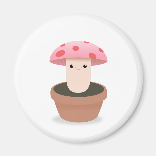 Mushroom Character Magnet (Front)