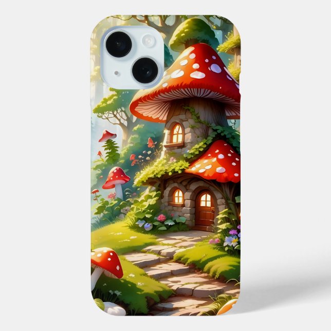 Mushroom city iPhone case (Back)