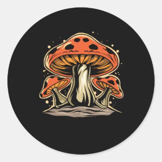 Mushroom Classic Round Sticker