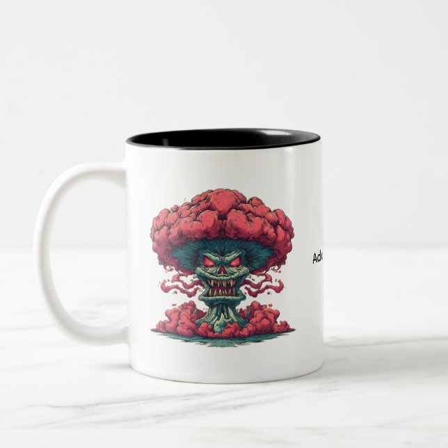 Mushroom Cloud Comic Monster Mug (Left)