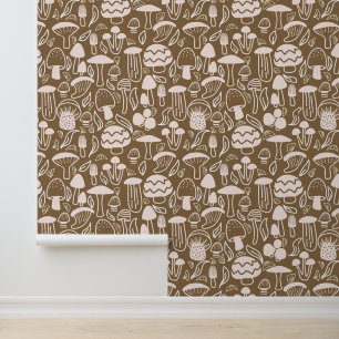 Mushroom Coffee Brown Wallpaper