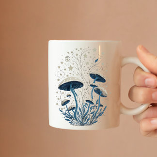 Mushroom Coffee Mug , Fall Coffee Mug