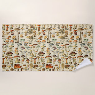 Mushroom Collection  Beach Towel