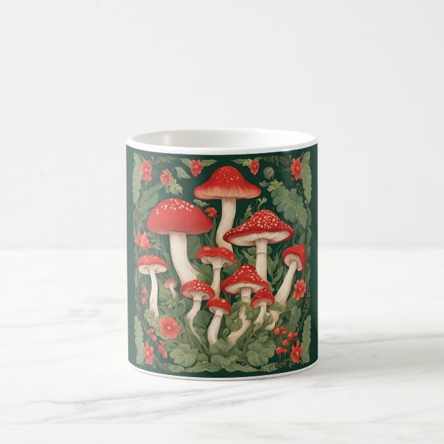 Mushroom Cottagecore Coffee Mug (Center)