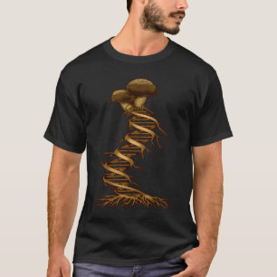 Mushroom Cottagecore DNA Mycology Shroom Hunter T-Shirt