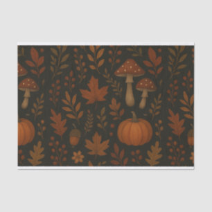 Mushroom Cottagecore Whimsical Watercolor Forest  Tissue Paper