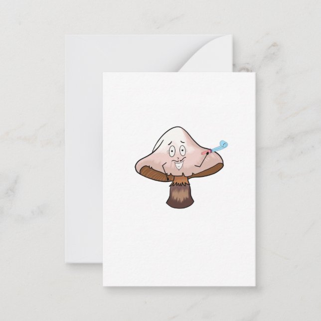 Mushroom design, party mushroom card (Front)
