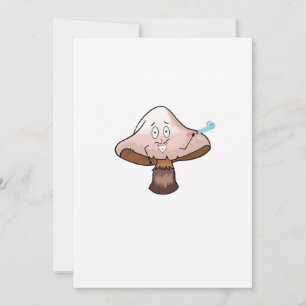 Mushroom design, party mushroom invitation