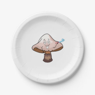 Mushroom design, party mushroom paper plate
