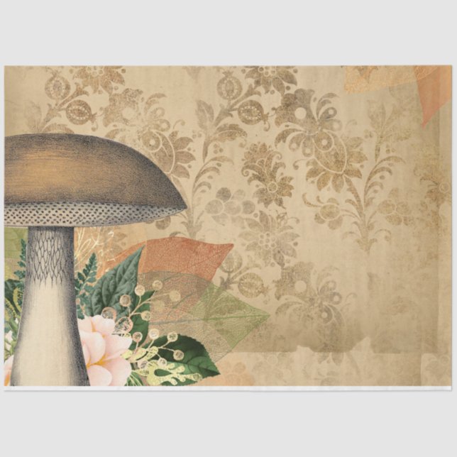 Mushroom Ephemera Design Series #16 Tissue Paper (Front)