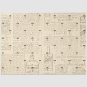 Mushroom Ephemera Design Series #7 Tissue Paper