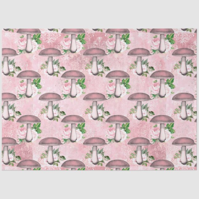 Mushroom Ephemera Design Series #7 Tissue Paper (Front)