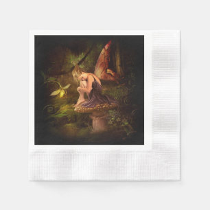 mushroom fairy napkin