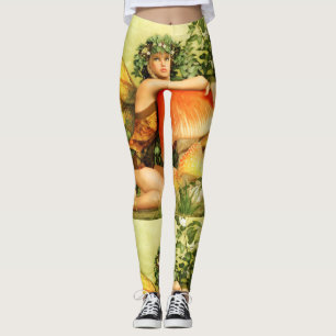 Mushroom fairy Thunder_Cove Leggings