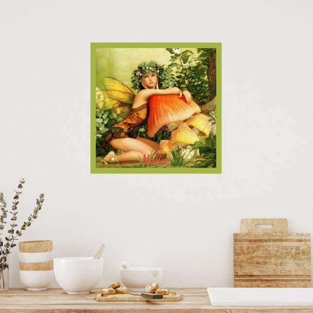 Mushroom Fairy Thunder_Cove  Poster (Kitchen)