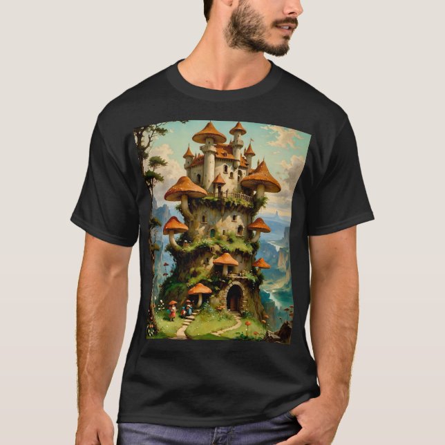 Mushroom Fantasy Castlecore T-Shirt (Front)