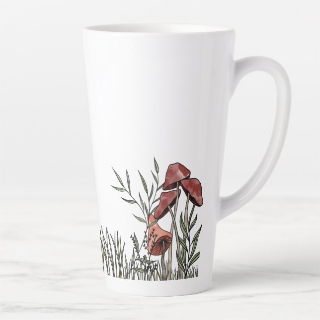 Mushroom Field Latte Mug (Right)