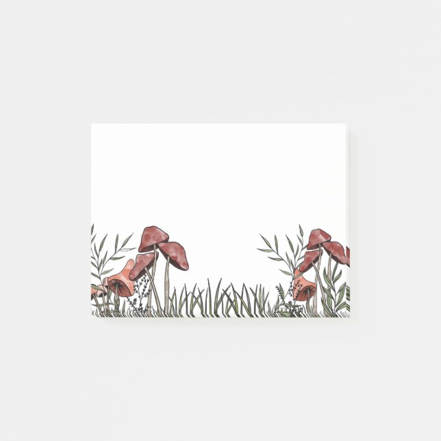Mushroom Field Post-it Notes (Front)