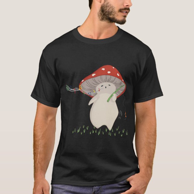 Mushroom Fisherman T-Shirt (Front)
