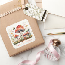 Mushroom Floral Bee Worm Boy Birthday