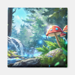 Mushroom Forest Magnet