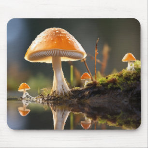 Mushroom Forest Nature Serene Tranquil  Mouse Pad