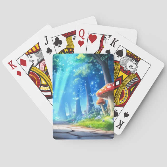 Mushroom Forest Playing Cards (Back)