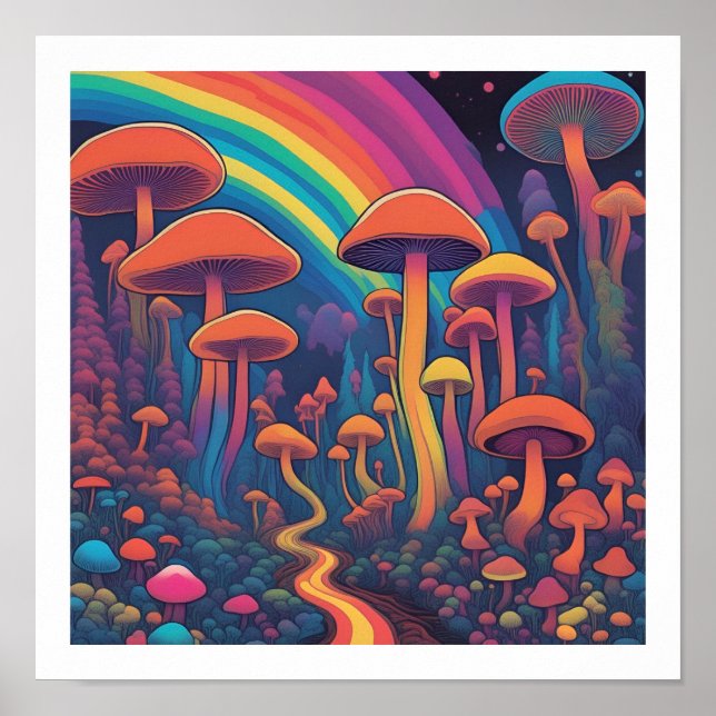 Mushroom Forest Poster (Front)