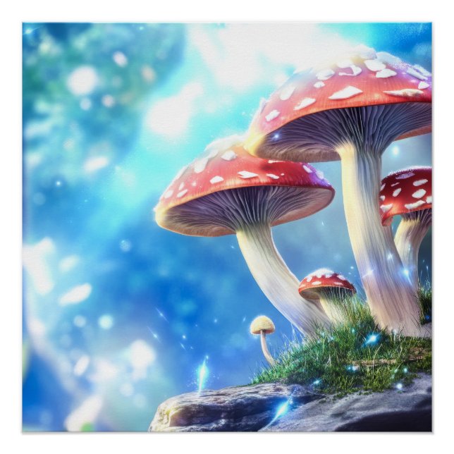 Mushroom Forest Poster (Front)