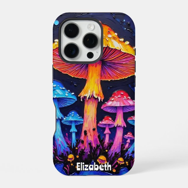 Mushroom Forest Symphony iPhone Case (Back)