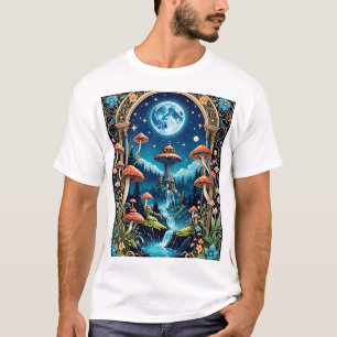 Mushroom Forest T-Shirt Fantasy Tee
